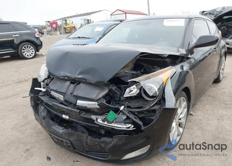 2013 Hyundai Veloster Base W/Gray z USA, uszkodzony, nr VIN KMHTC6AD9DU123721